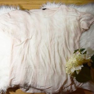 J Crew White and Pink Shirt